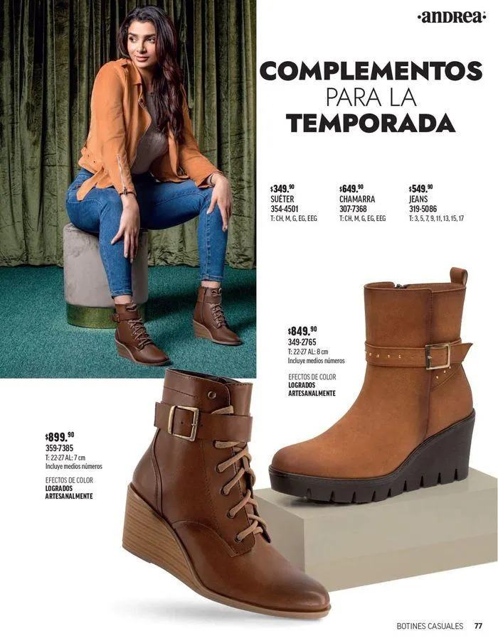 Catálogo de ANDREA - CALZADO DAMA 26 de agosto al 25 de enero 2025 - Pagina 174