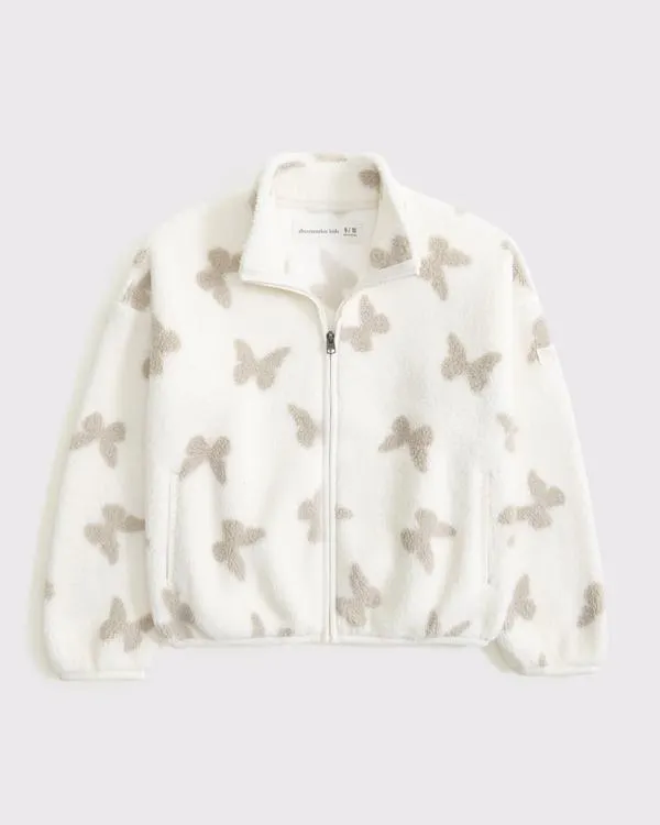 sherpa full-zip sweatshirt