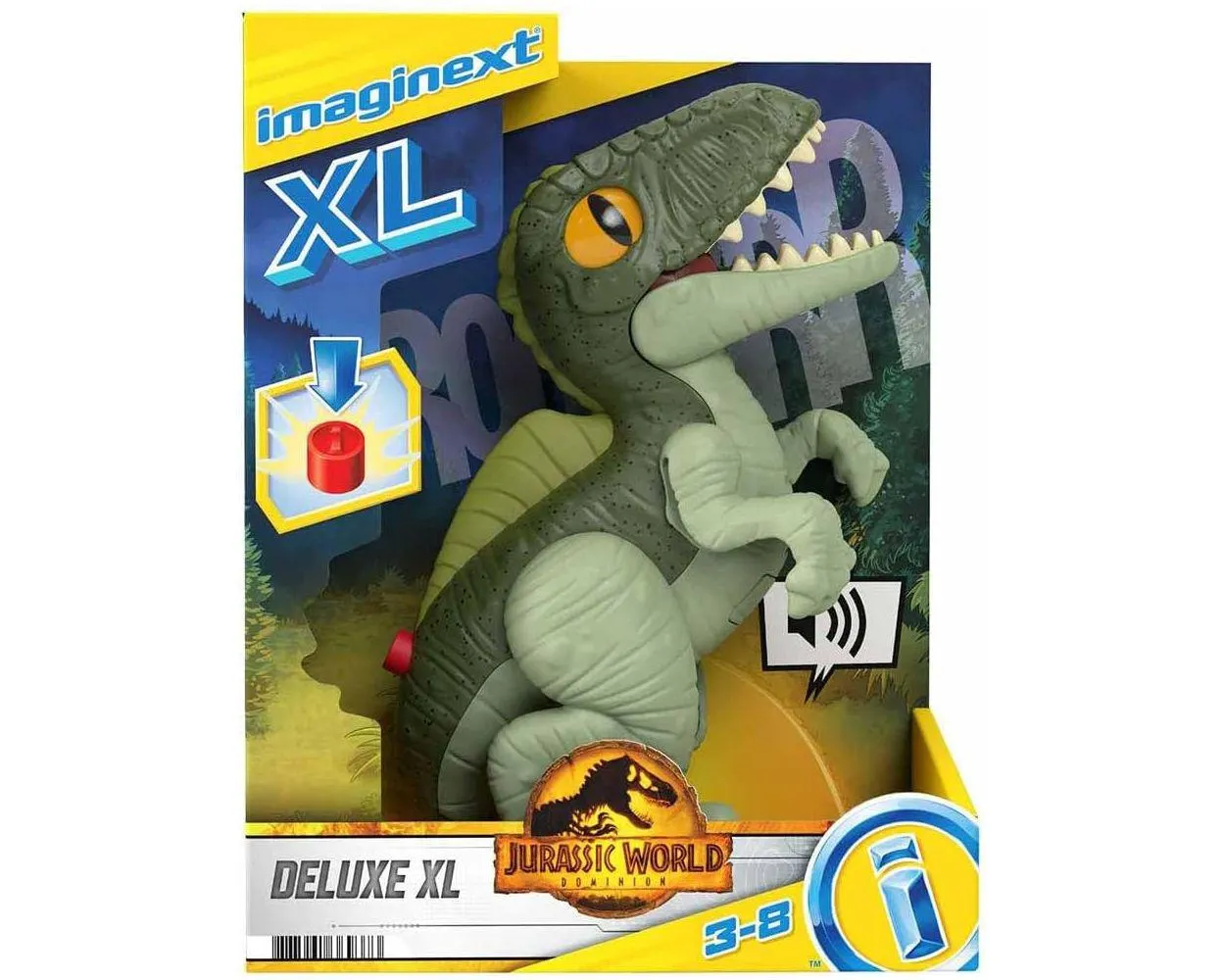 Imaginext Jurassic World 3 Dinosaurio XL Deluxe
