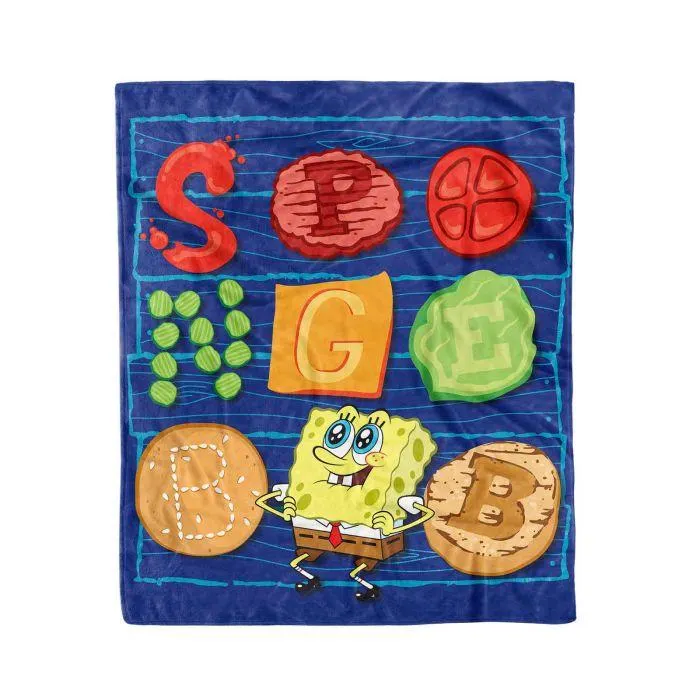 COBERTOR SERENITY FRAZADA BOB CANGREBURGUER