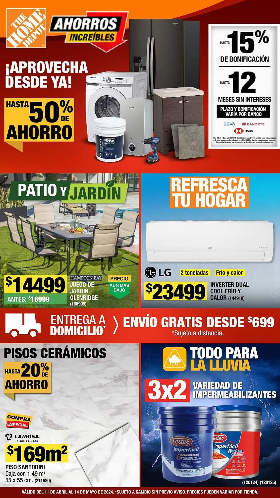 Catálogo de Catálogo The Home Depot 11 de abril al 14 de mayo 2024 - Pagina 1