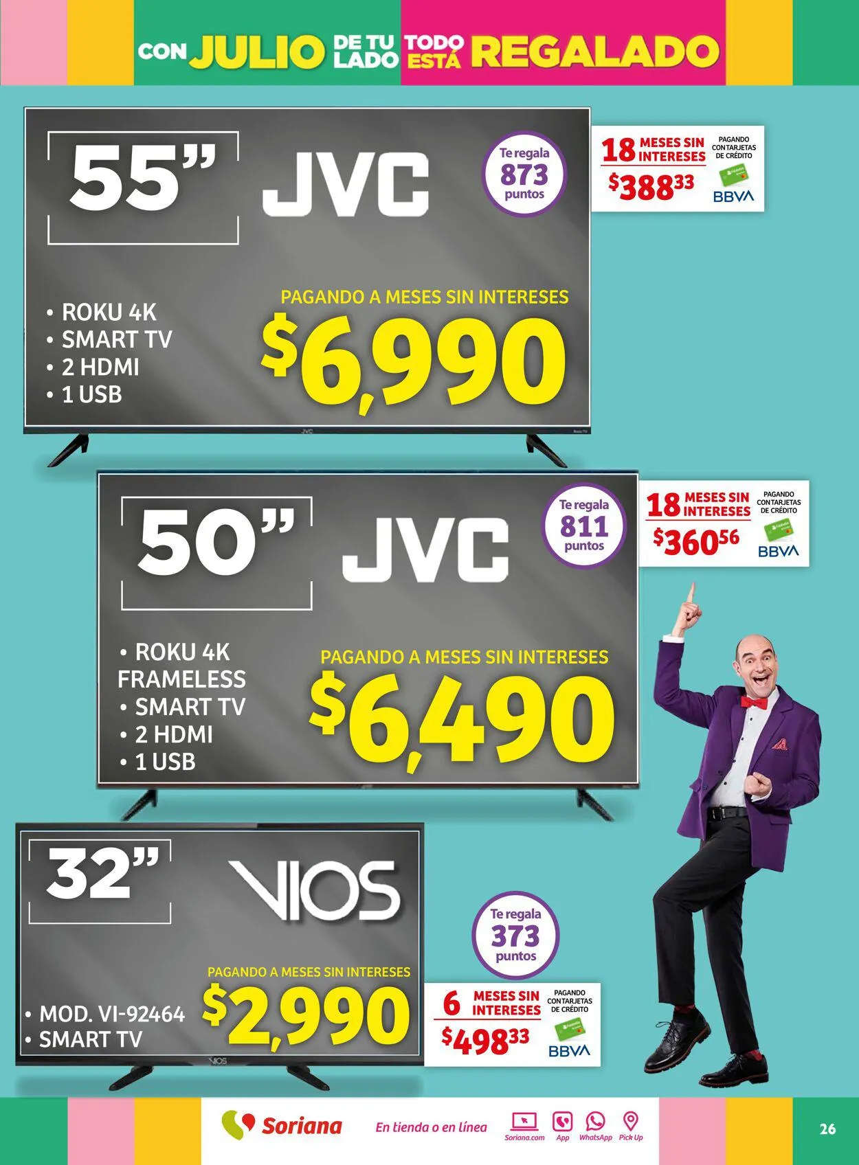 Catálogo de Soriana - Folleto Julio Regalado Mercado Nacional Oferta actual 20 de julio al 27 de julio 2023 - Pagina 26