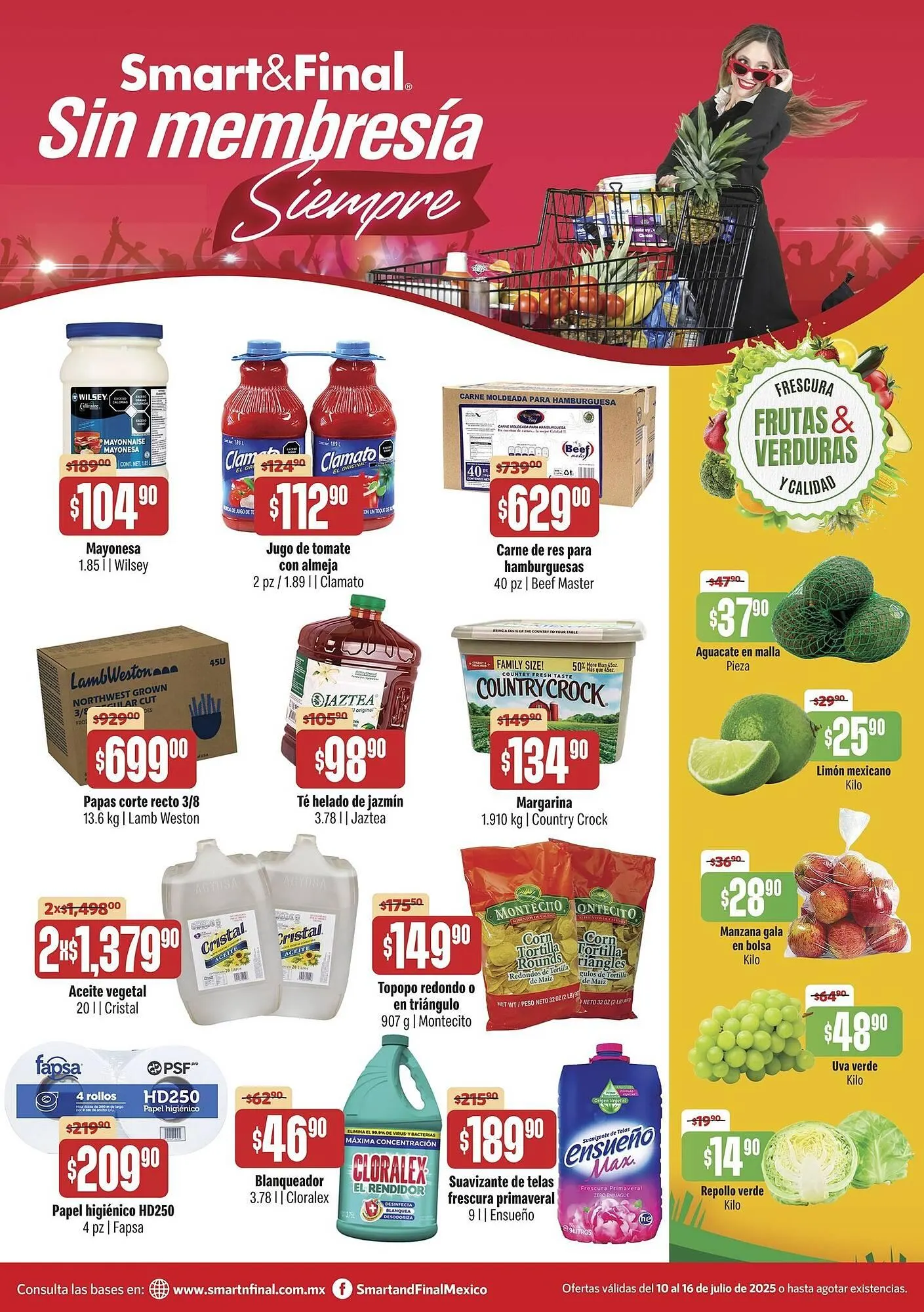 Catálogo de Catálogo Smart & Final 10 de julio al 16 de julio 2025 - Pagina 1