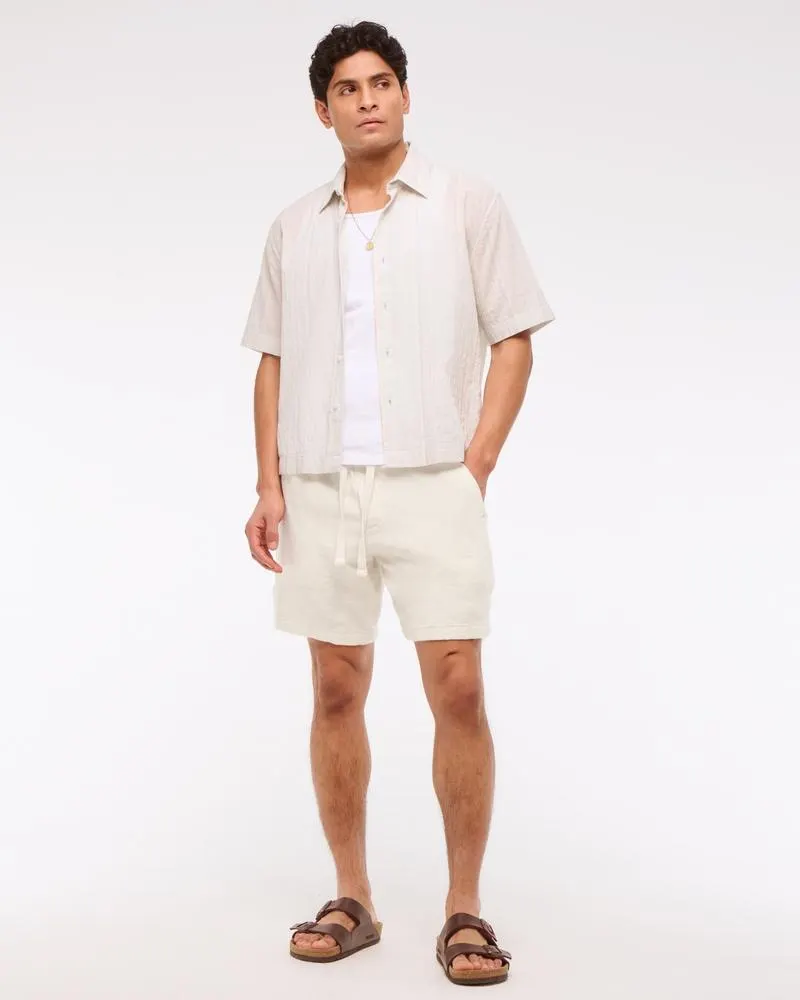 Slub Pull-On Short