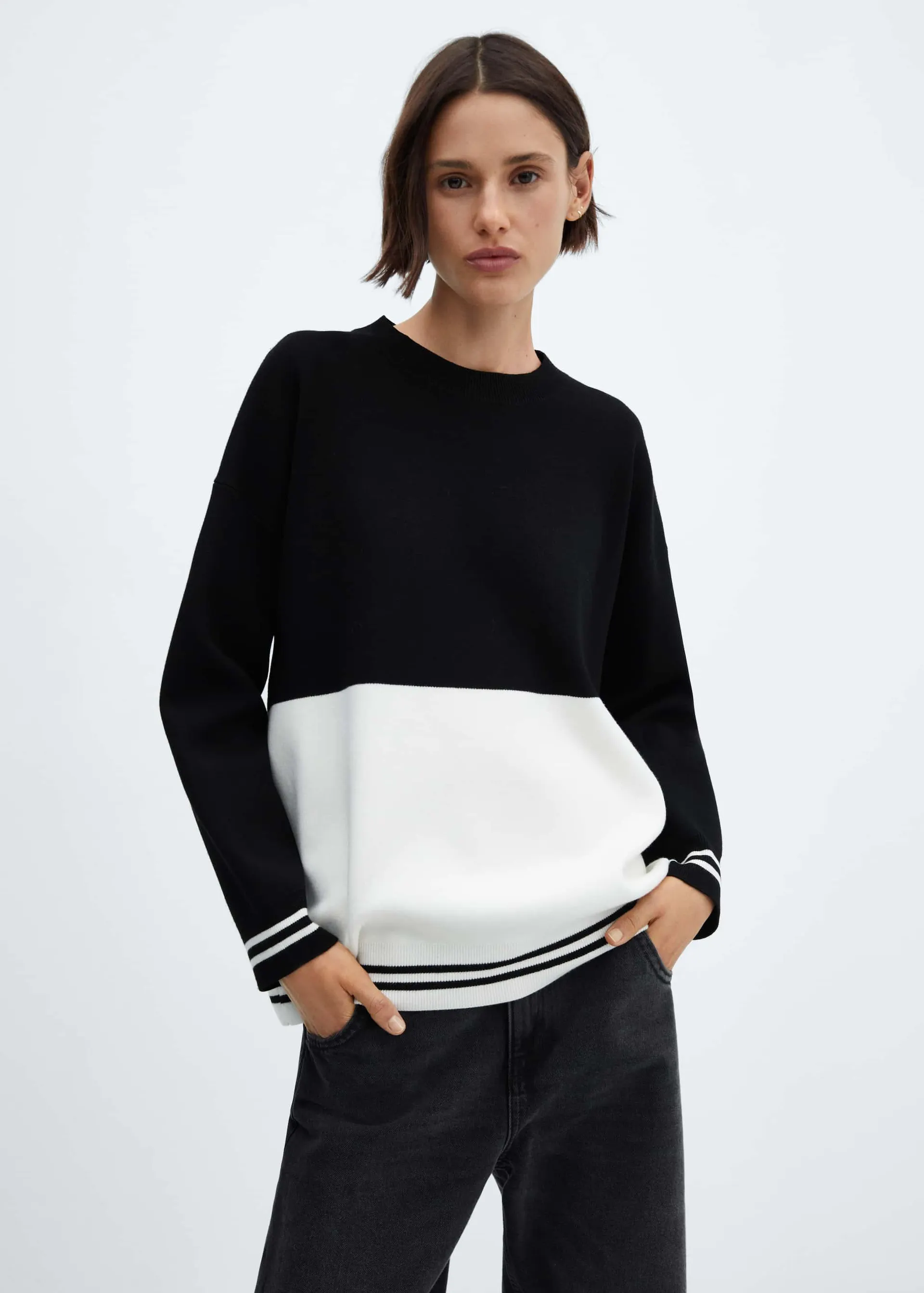 Jersey bicolor punto