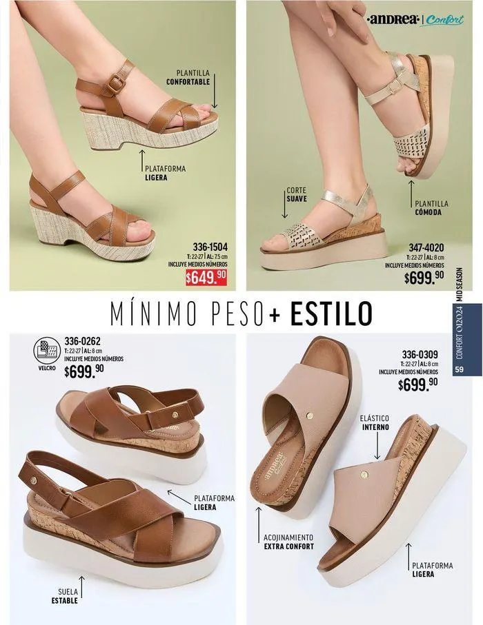 Catálogo de ANDREA - CALZADO CONFORT 26 de agosto al 25 de enero 2025 - Pagina 56
