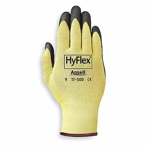 Guantes Resistentes a Cortes HyFlex® Nivel A2 Nitrilo Talla 9 Amarillo/Negro