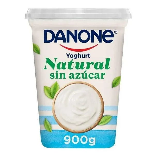 Yoghurt Danone natural sin azúcar 900 g