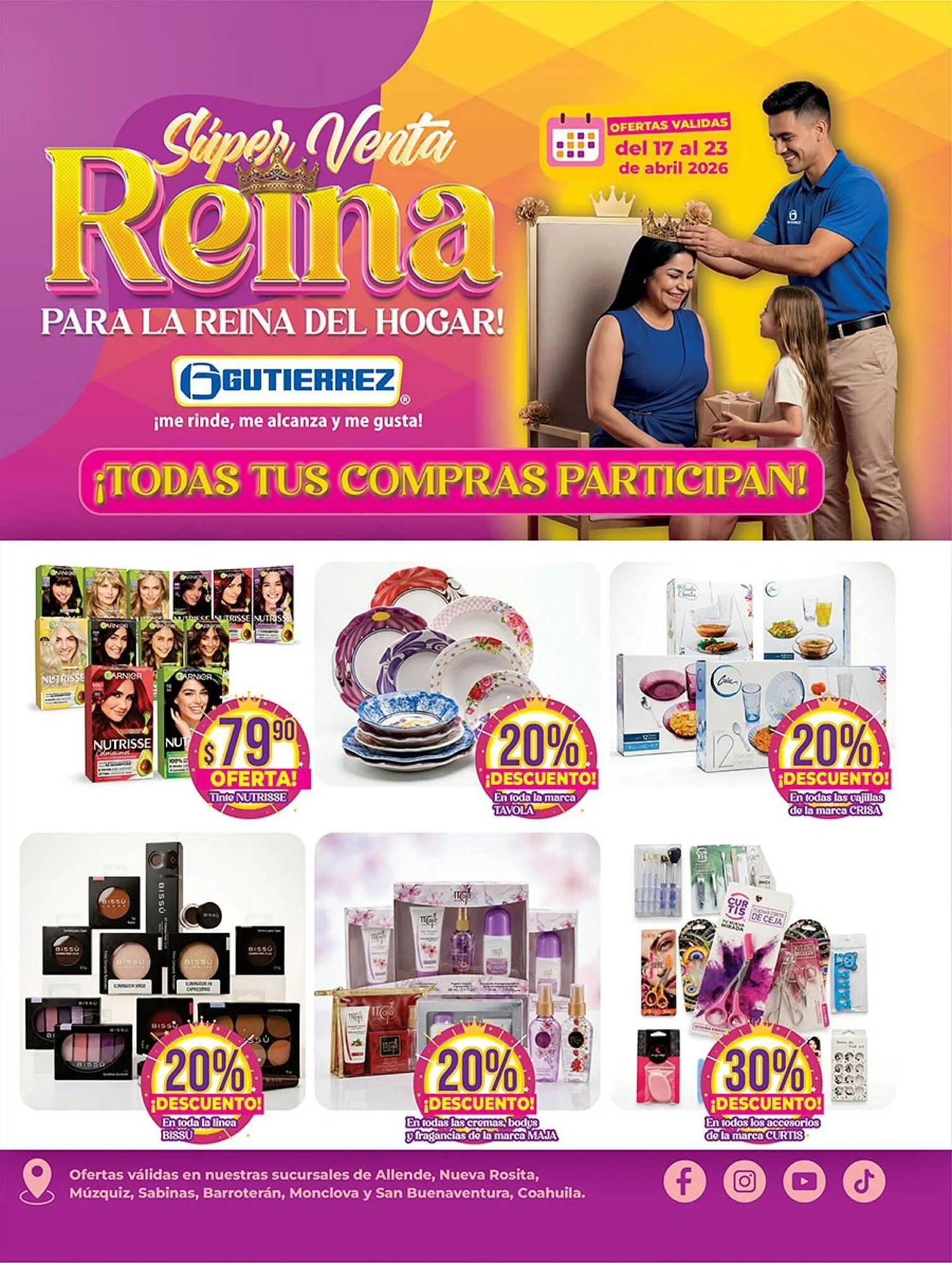 Catálogo de Folleto Super Gutiérrez 17 de abril al 23 de abril 2026 - Pagina 1