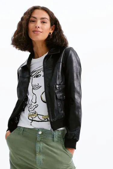 Chaqueta retro bolsillos