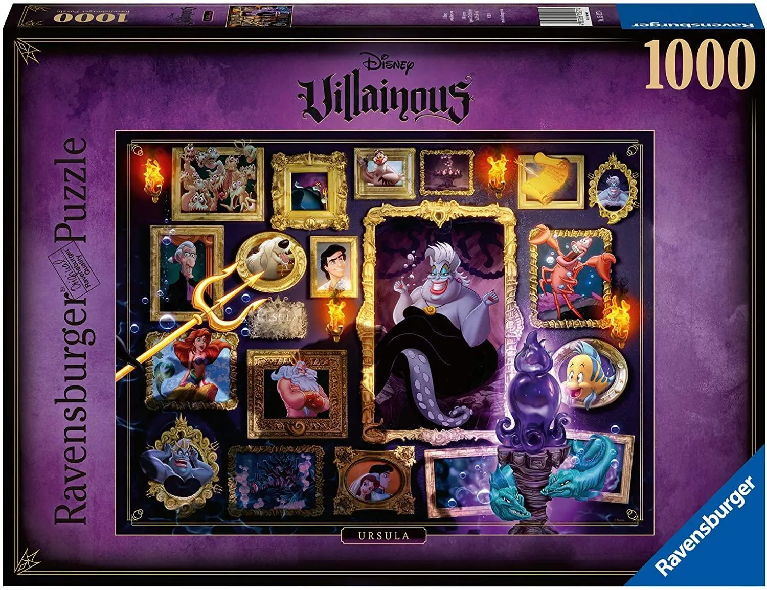 Rompecabezas Disney Villanos Ursula De 1000 Piezas Ravensburger