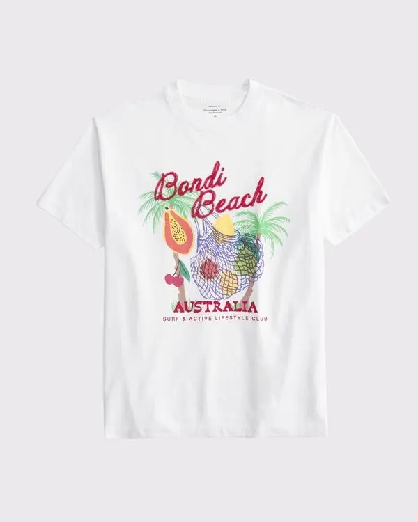 Oversized Bondi Beach Graphic Tee