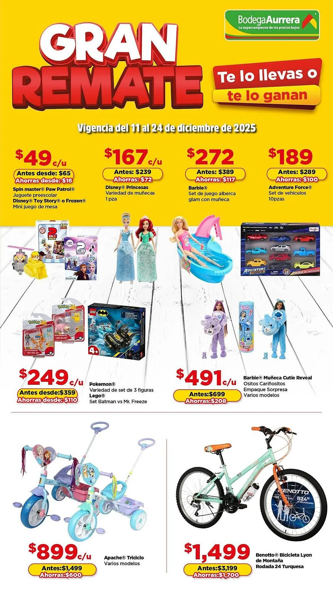 Catálogo de Folleto Bodega Aurrerá 11 de diciembre al 24 de diciembre 2025 - Pagina 1