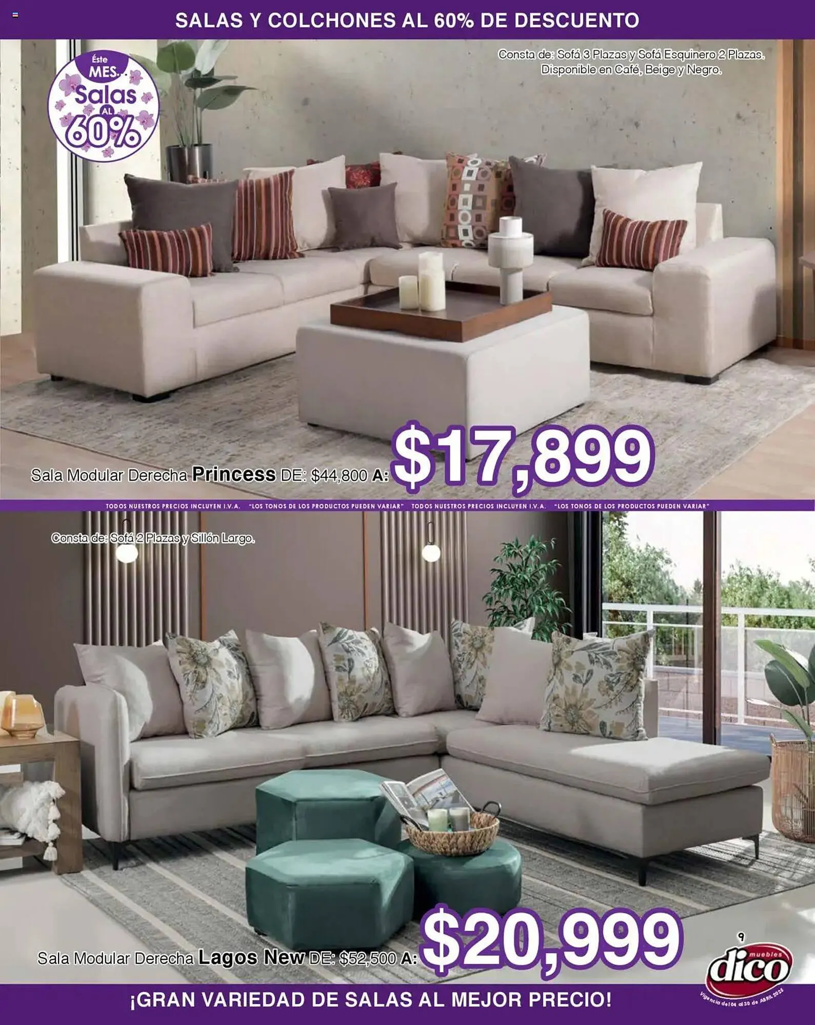 Catálogo de Catálogo Muebles Dico 4 de abril al 30 de abril 2025 - Pagina 9