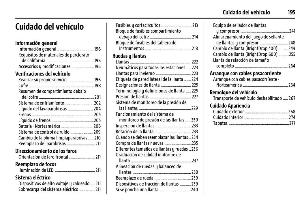 Catálogo de BrightDrop 400 Y BrightDrop 600 Manual del propietario 22 de enero al 31 de diciembre 2025 - Pagina 196