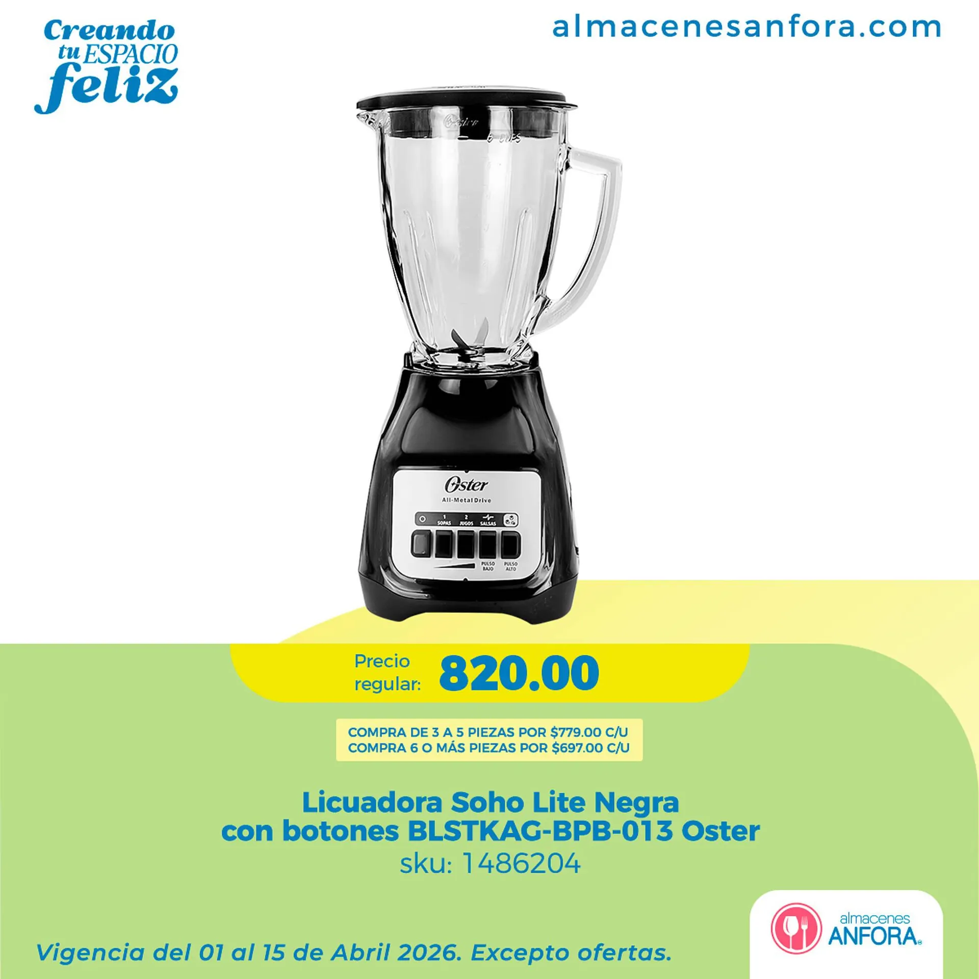 Catálogo de Catálogo Almacenes Anfora 6 de abril al 15 de abril 2026 - Pagina 4