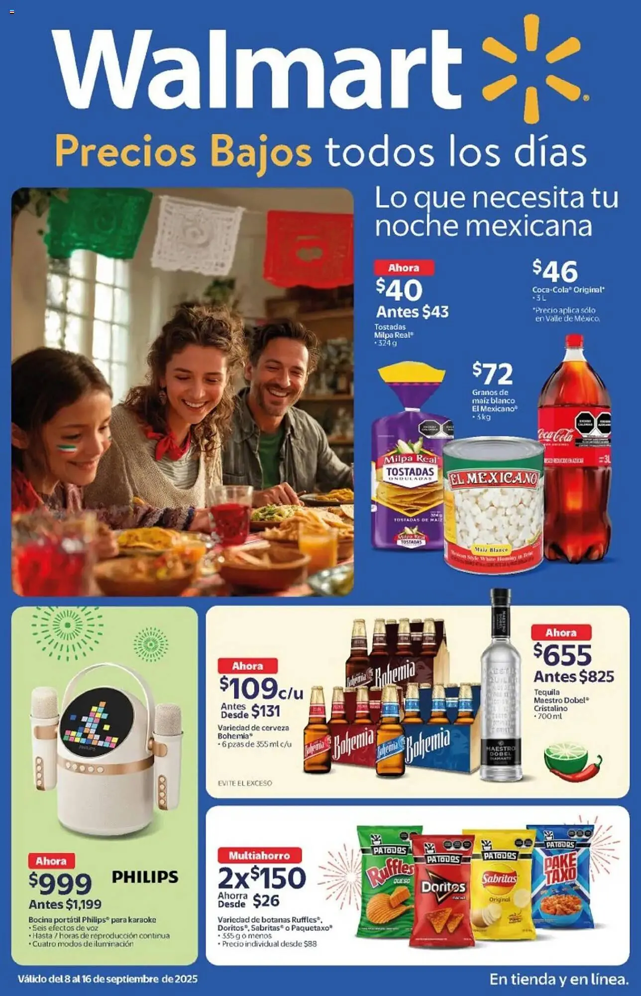 Catálogo de Folleto Walmart 9 de septiembre al 16 de septiembre 2025 - Pagina 1