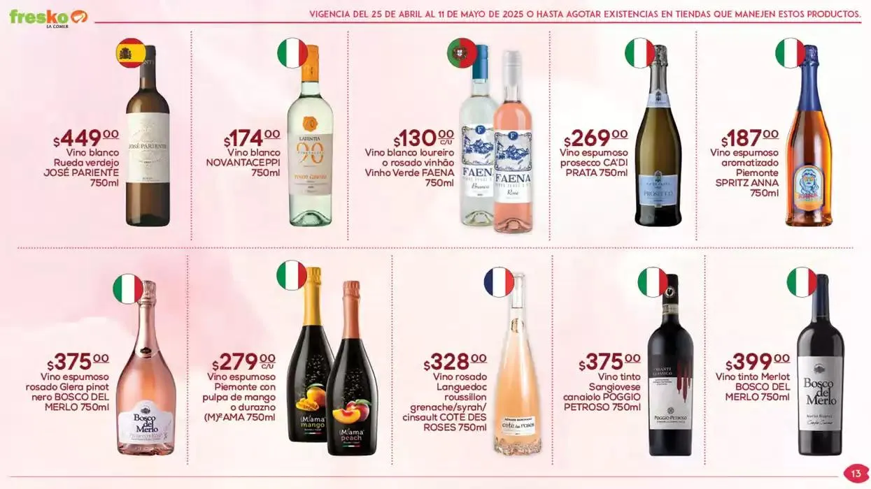 Catálogo de QUE SEA FRESKO HACE LA DIFERENCIA 25 de abril al 11 de mayo 2025 - Pagina 13