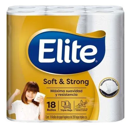 Papel Higiénico Elite Soft & Strong 18 Rollos