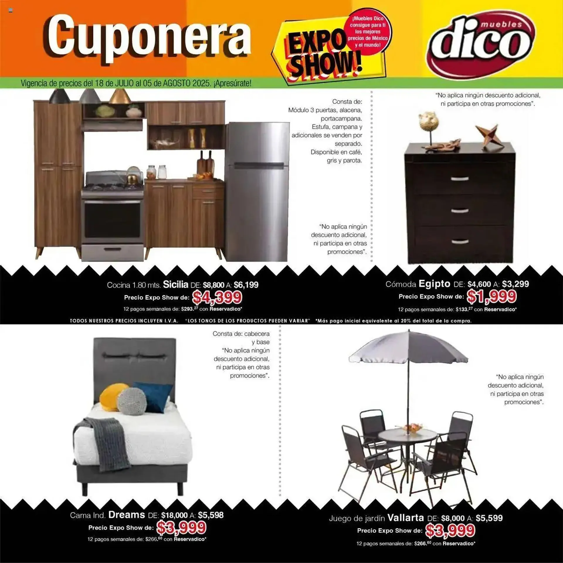 Catálogo de Catálogo Muebles Dico 18 de julio al 6 de agosto 2025 - Pagina 1