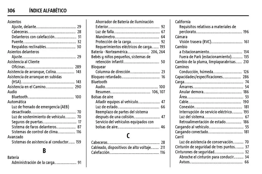 Catálogo de BrightDrop 400 Y BrightDrop 600 Manual del propietario 22 de enero al 31 de diciembre 2025 - Pagina 307