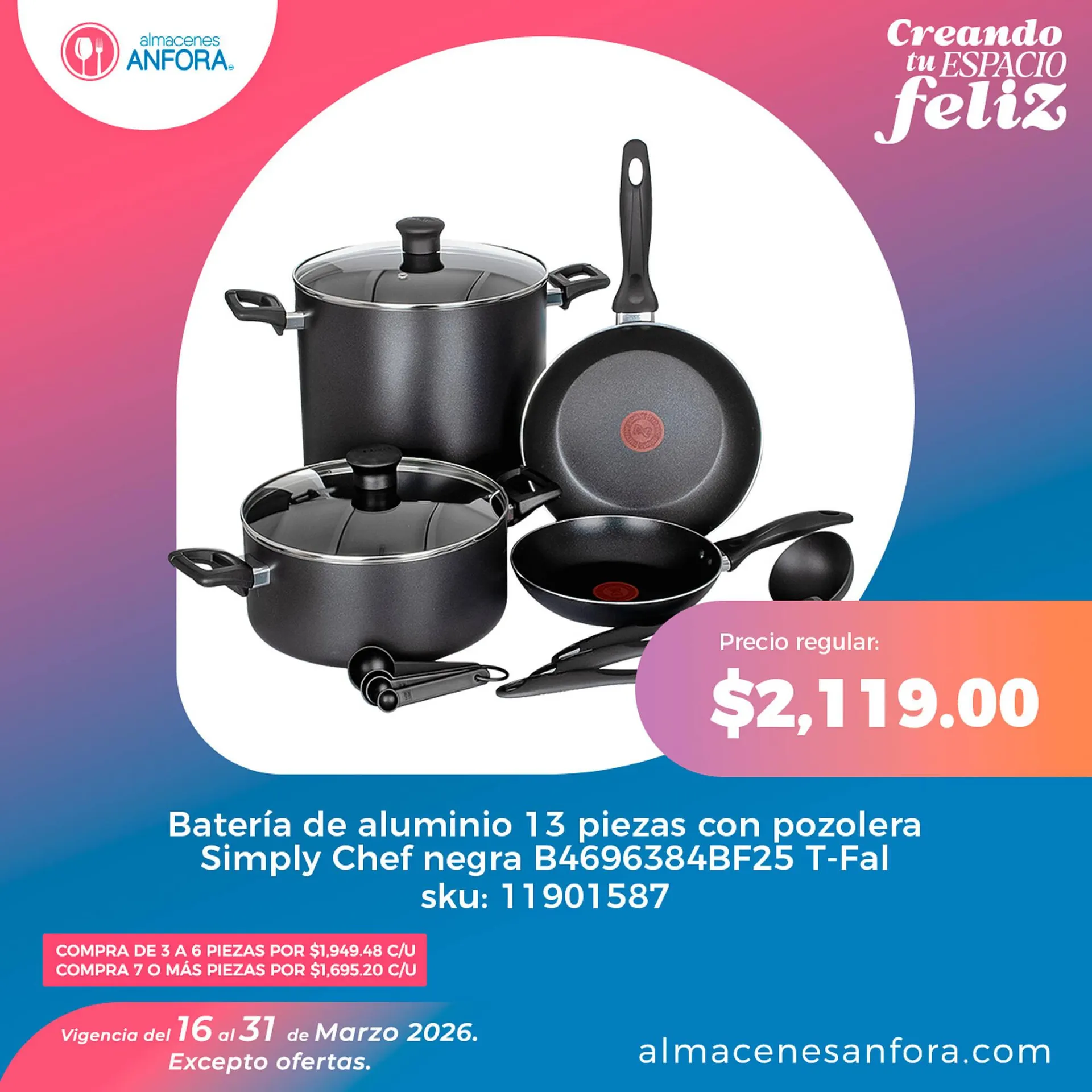 Catálogo de Catálogo Almacenes Anfora 28 de marzo al 31 de marzo 2026 - Pagina 1