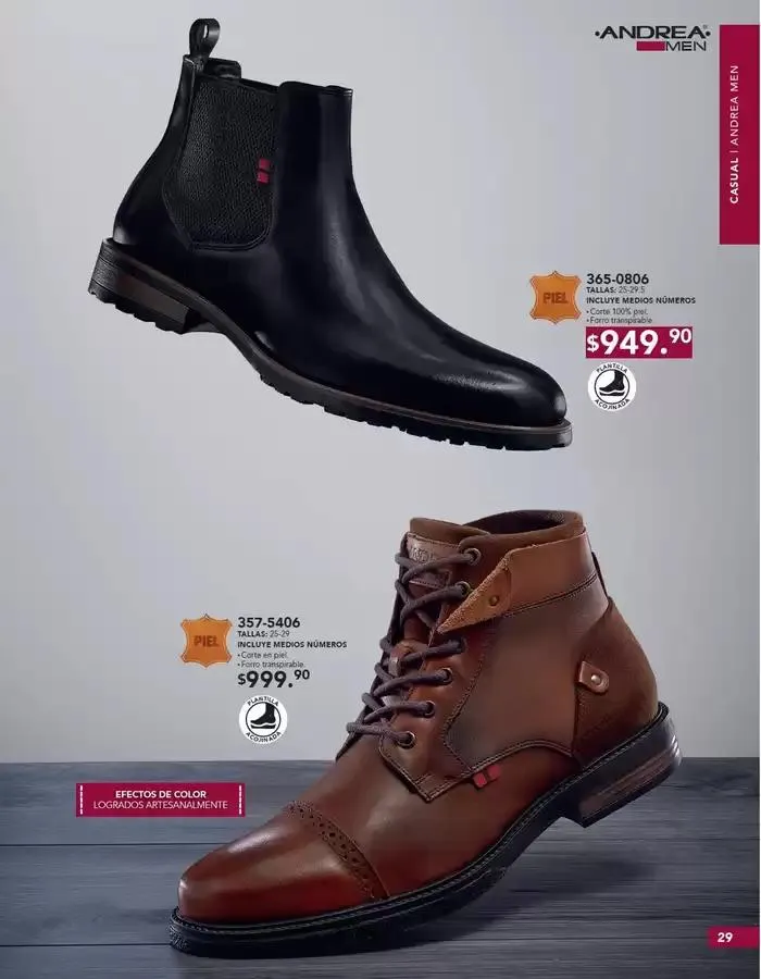 Catálogo de ANDREA | CALZADO CABALLERO 26 de enero al 24 de mayo 2025 - Pagina 29