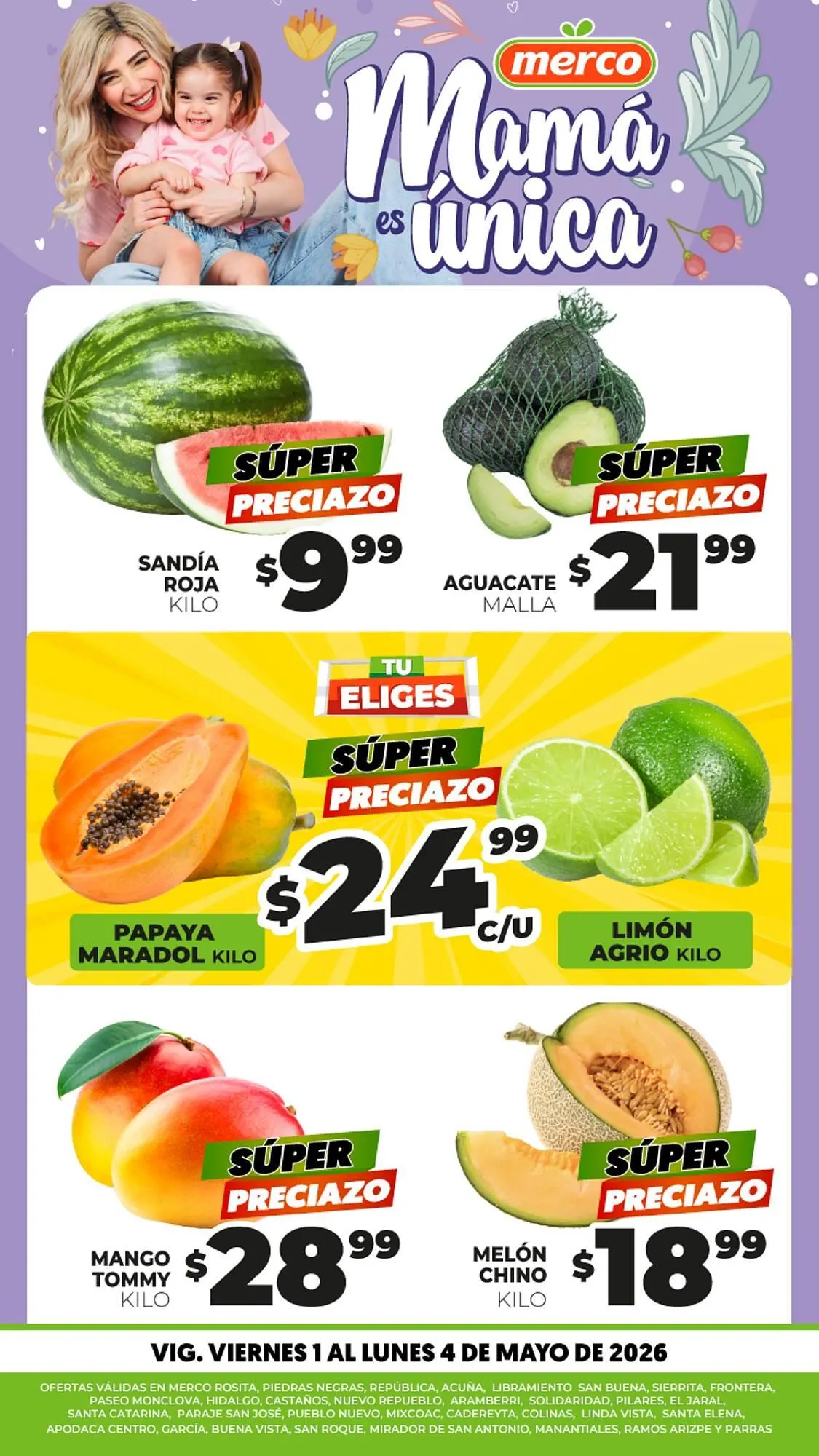 Catálogo de Folleto Merco 1 de mayo al 4 de mayo 2026 - Pagina 1