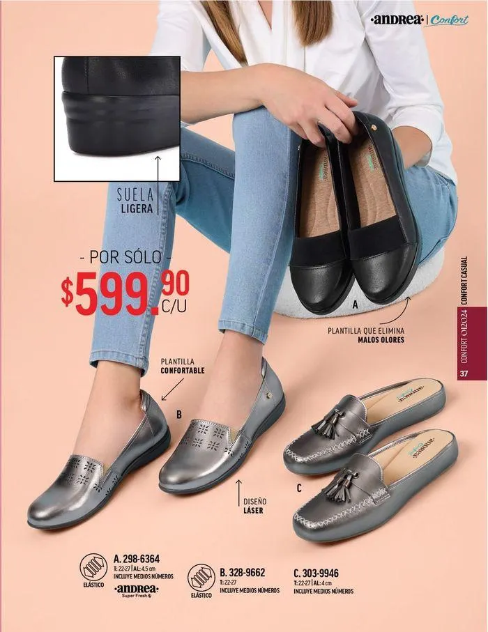 Catálogo de ANDREA - CALZADO CONFORT 26 de agosto al 25 de enero 2025 - Pagina 33