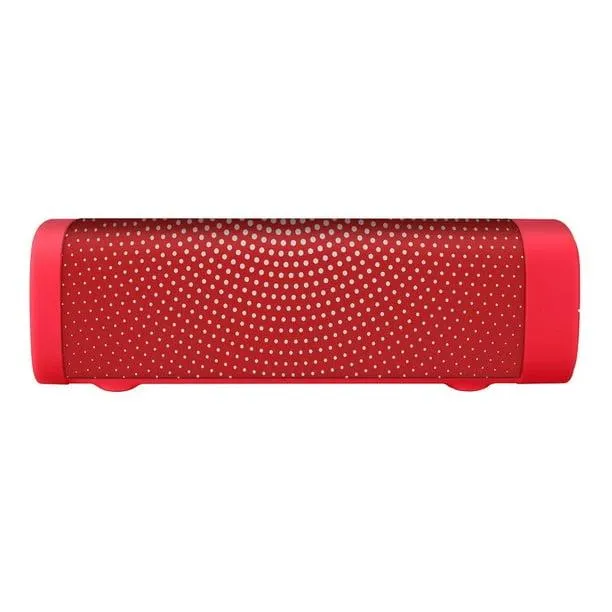 Bocina Bluetooth mini SoundBar con acabado textil rojo Steren BOC-873RO