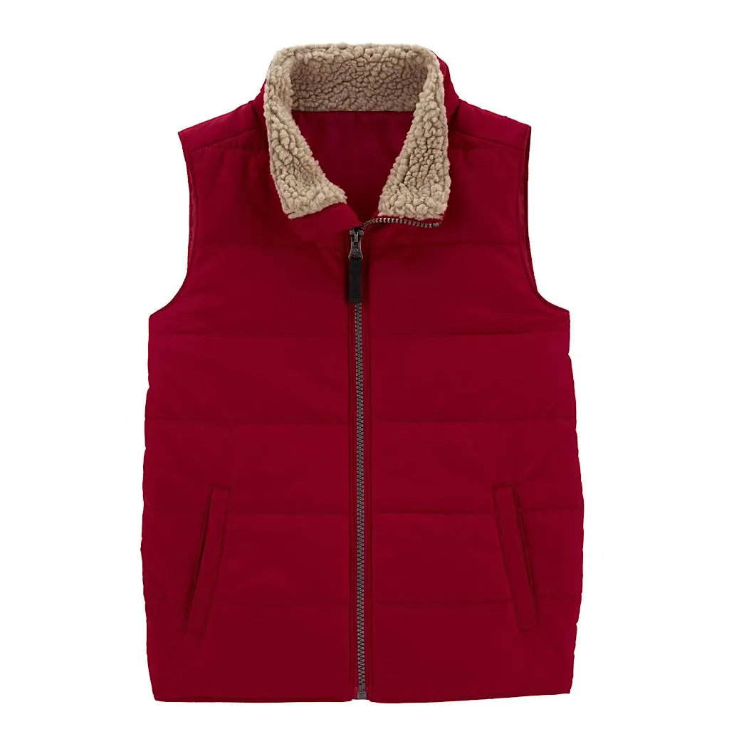 Chaleco Carter’s rojo para niño