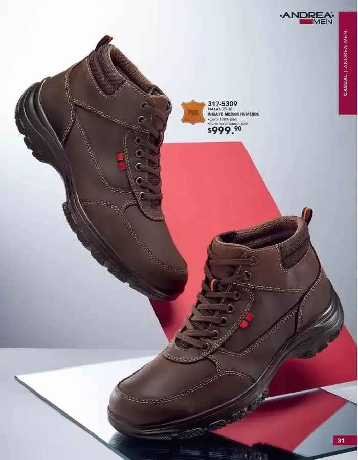 Catálogo de ANDREA | CALZADO CABALLERO 26 de enero al 24 de mayo 2025 - Pagina 31