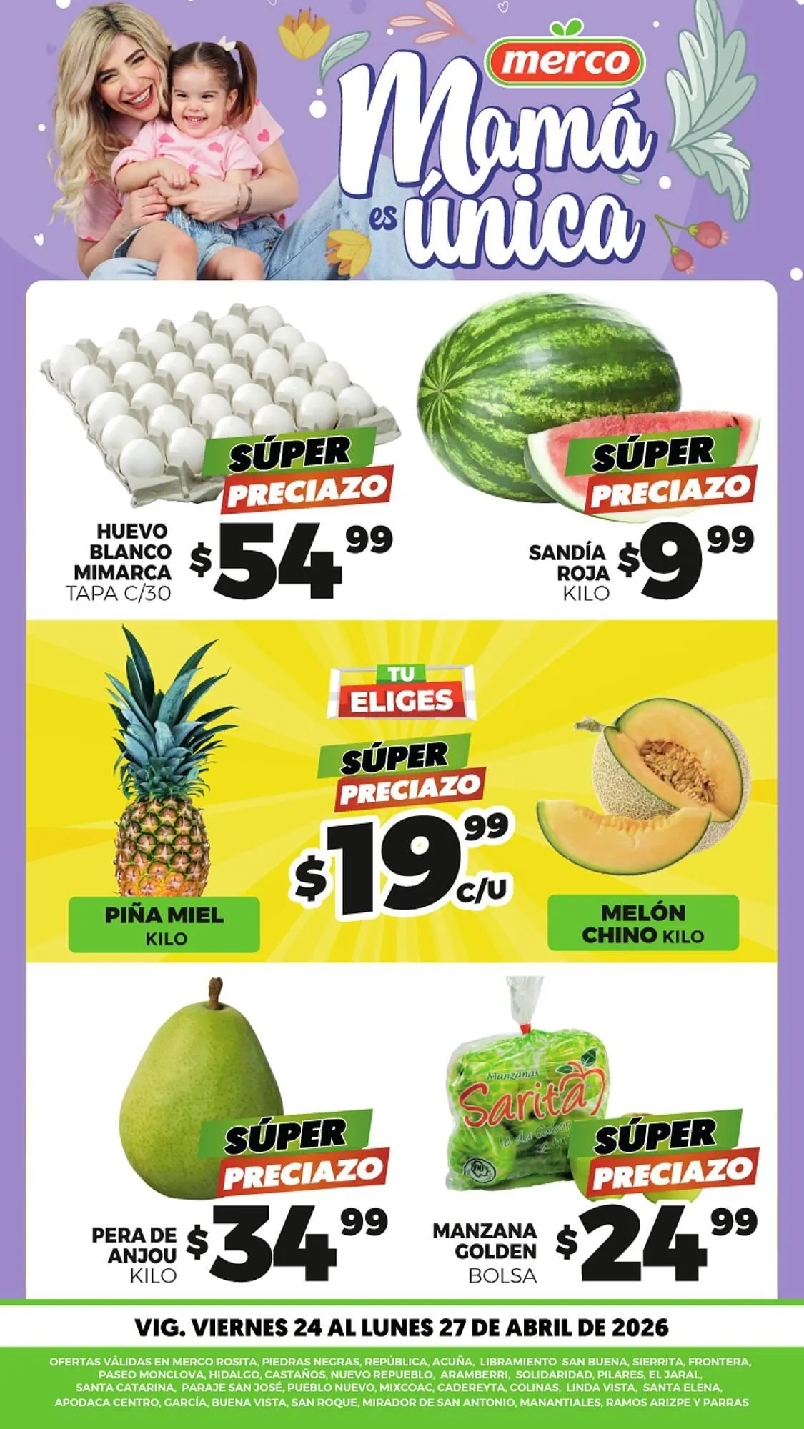 Catálogo de Folleto Merco 24 de abril al 27 de abril 2026 - Pagina 1
