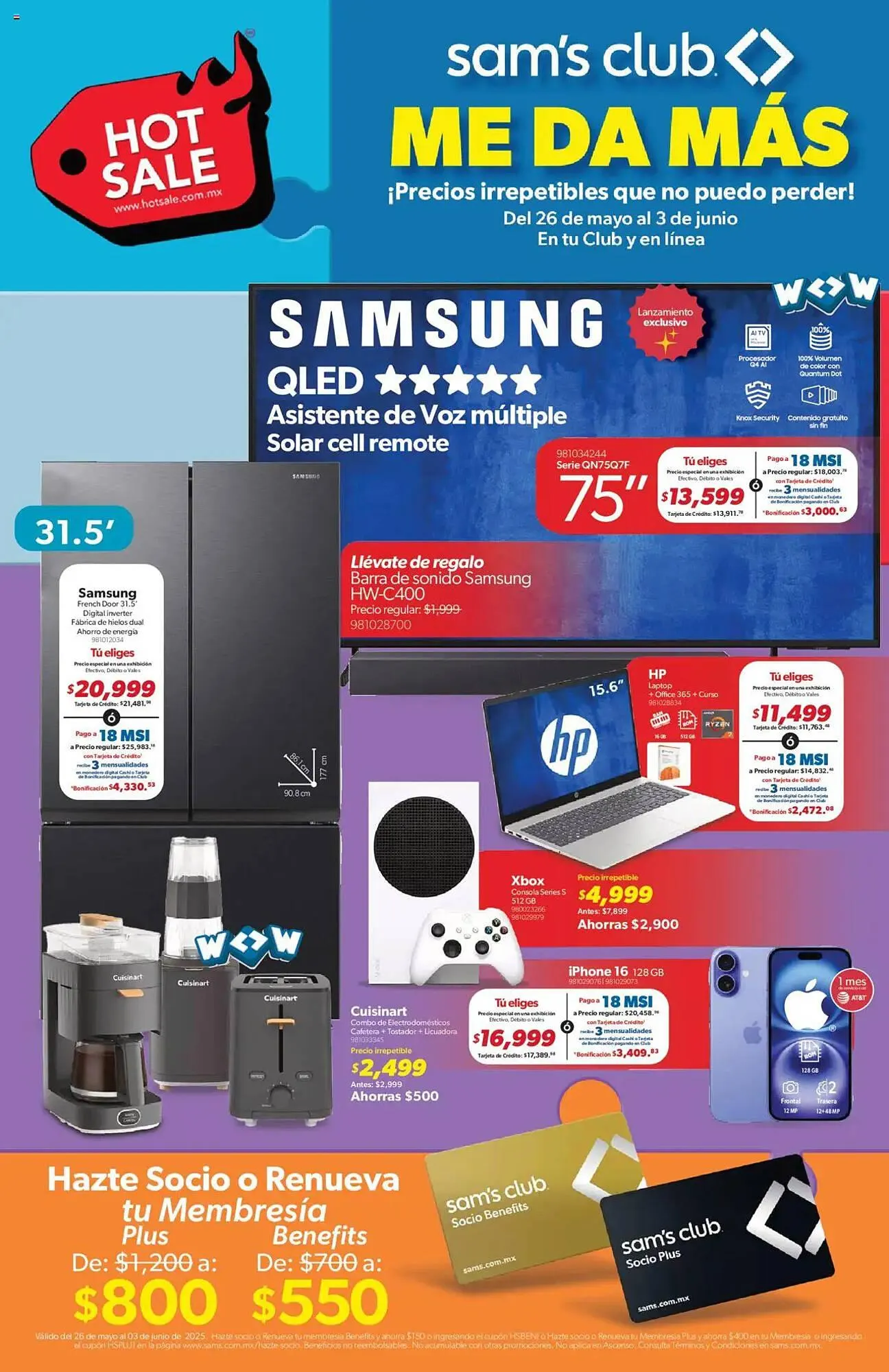 Catálogo de Catálogo Sam's Club 26 de mayo al 3 de junio 2025 - Pagina 1