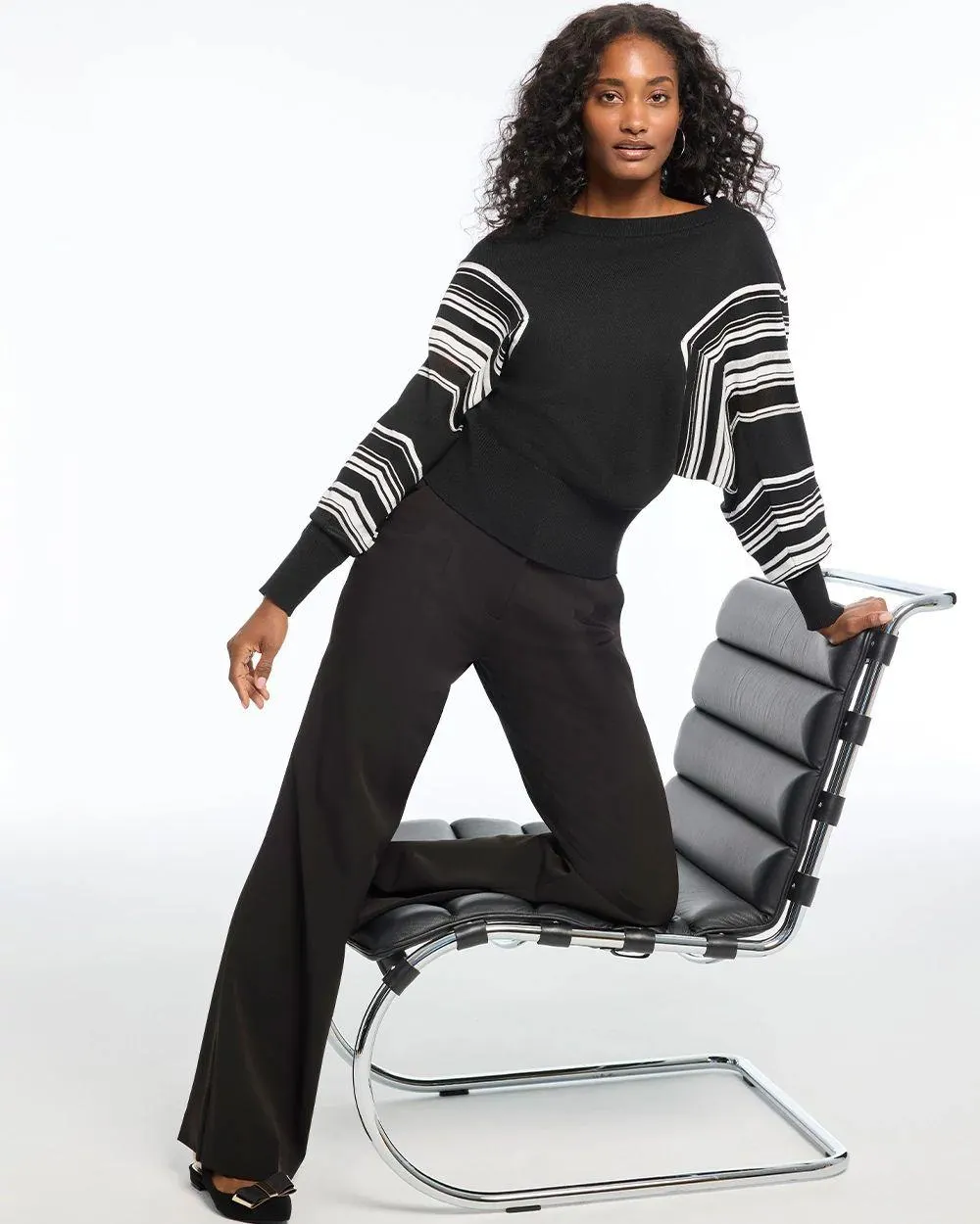 Striped Dolman Sweater