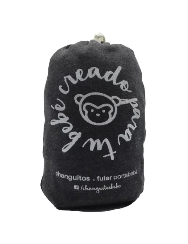 FULAR PORTABEBE GRIS OBSCURO