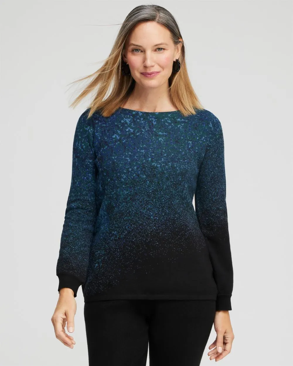 Zenergy Luxe® Cashmere Blend Ombre Pullover