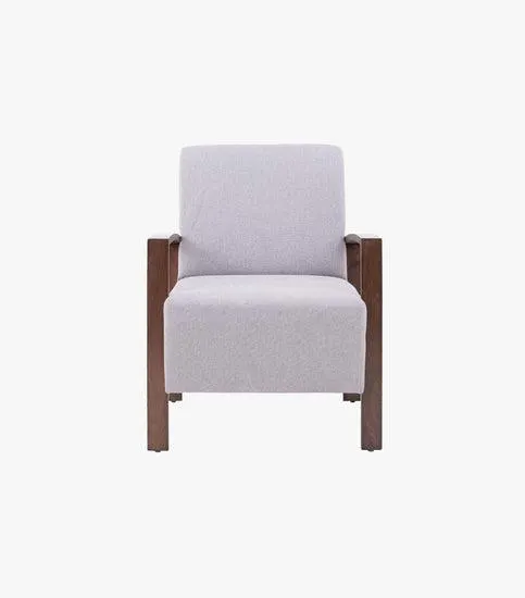 Sillón Individual Vespa De Tela Color Gris Steel