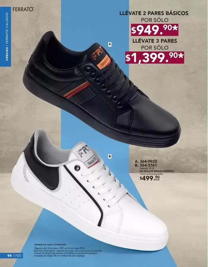 Catálogo de ANDREA | CALZADO CABALLERO 26 de enero al 24 de mayo 2025 - Pagina 94