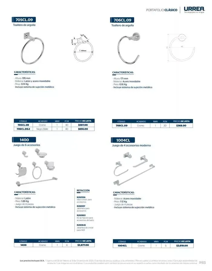 Catálogo de Catálogo Residencial 2025 28 de febrero al 28 de febrero 2026 - Pagina 299