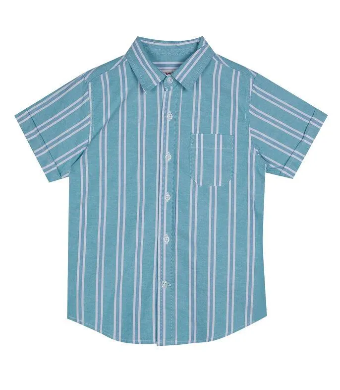 Camisa de rayas manga corta Niño