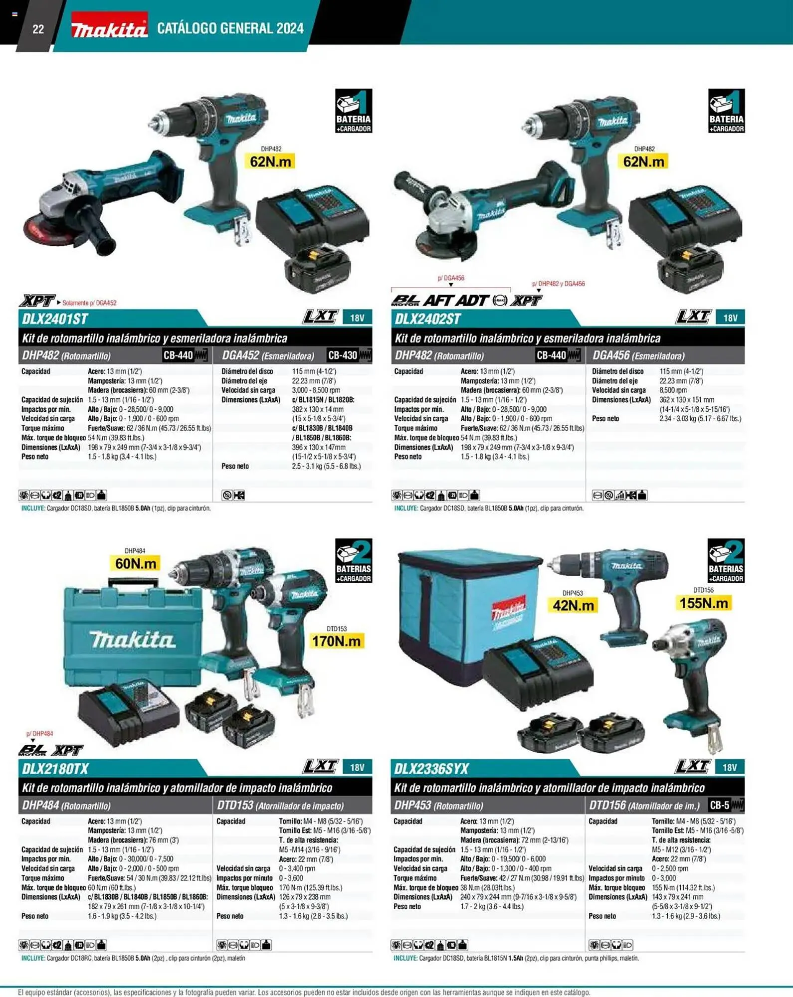 Catálogo de Catálogo Makita 4 de septiembre al 1 de julio 2026 - Pagina 22
