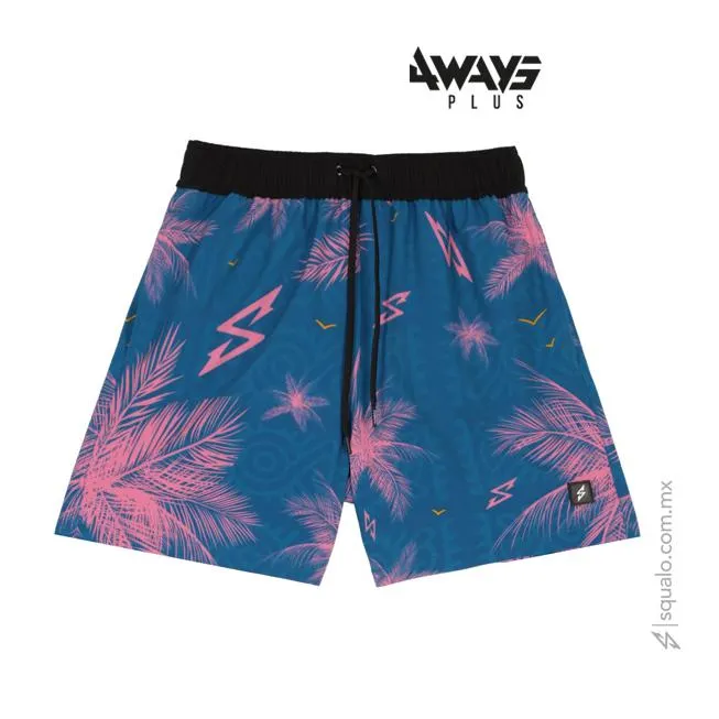 Traje de Baño Volley Palms Multicolor Azul