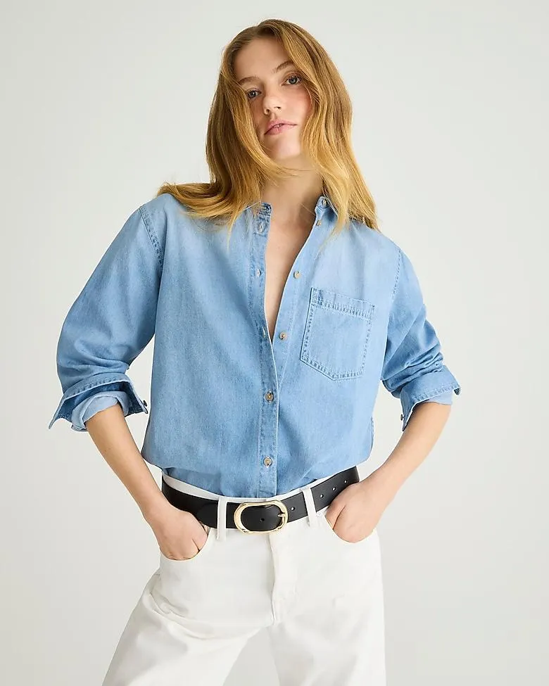 Garçon classic chambray shirt in Storm wash