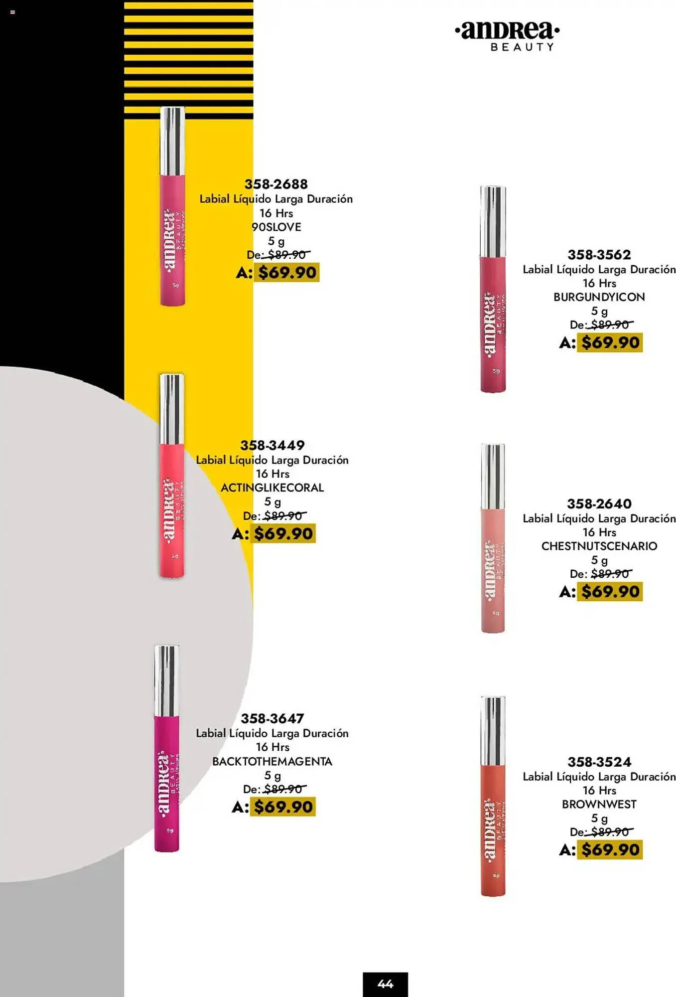 Catálogo de Catálogo Andrea 4 de mayo al 2 de agosto 2025 - Pagina 44
