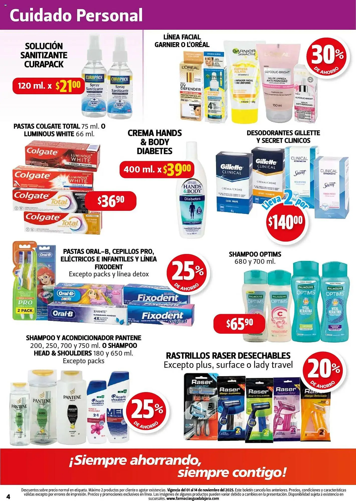 Catálogo de Folleto Farmacias Guadalajara 1 de noviembre al 14 de noviembre 2025 - Pagina 4