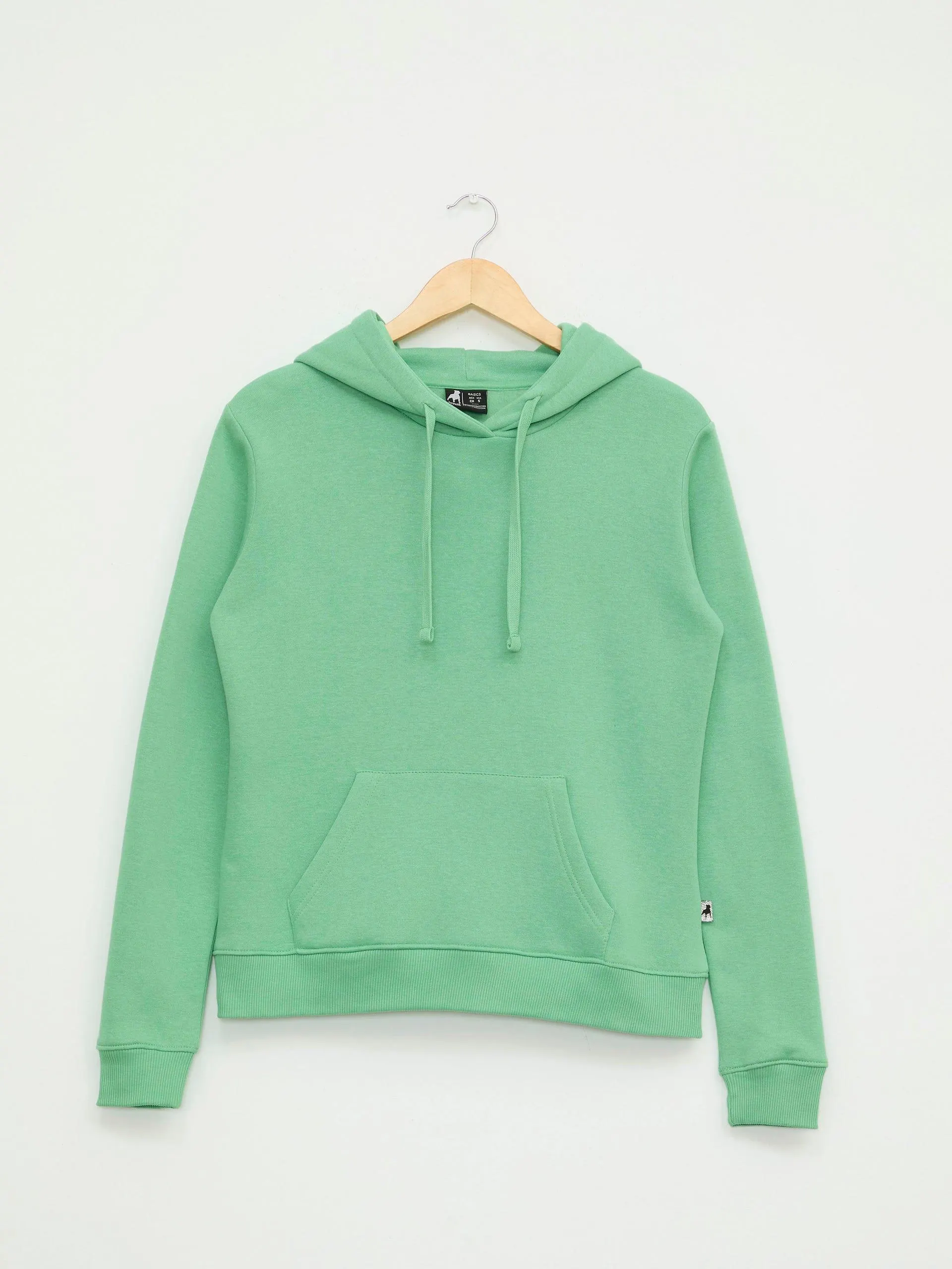 Sudadera Básica con Capucha Verde