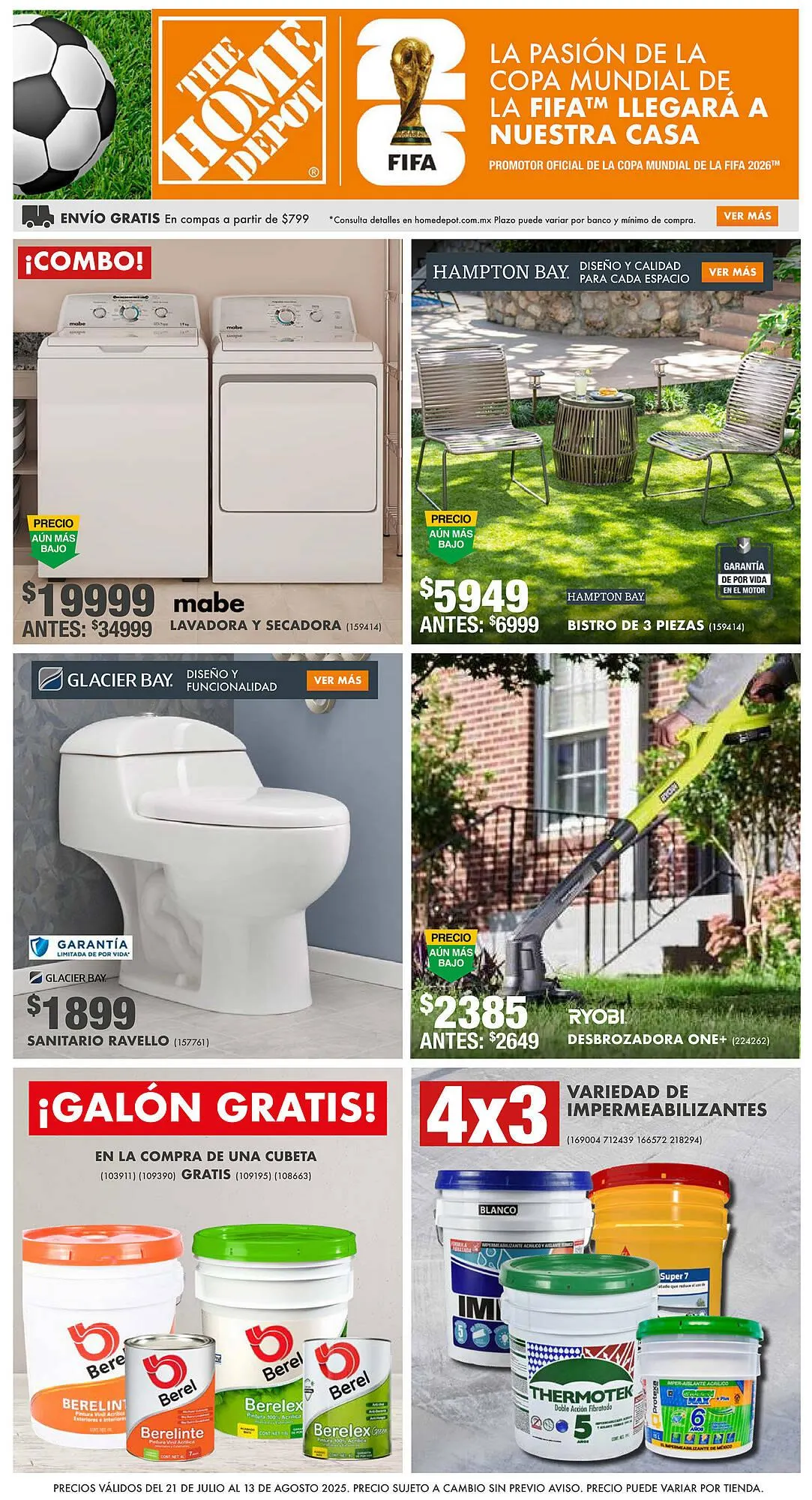 Catálogo de Catálogo The Home Depot 23 de julio al 13 de agosto 2025 - Pagina 1