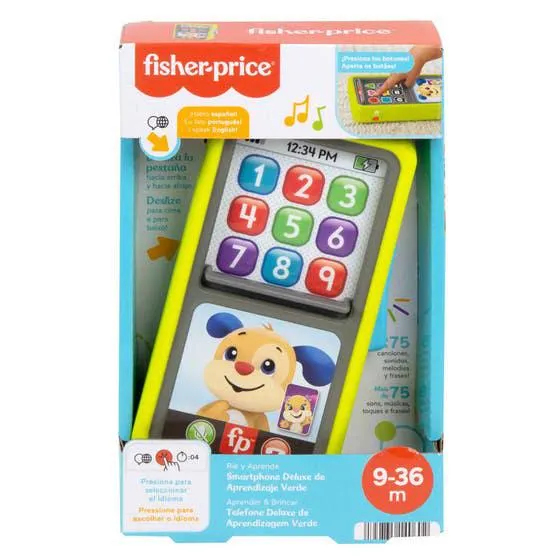 Mattel Fisher-Price Smartphone Aprendizaje Verde HNH10