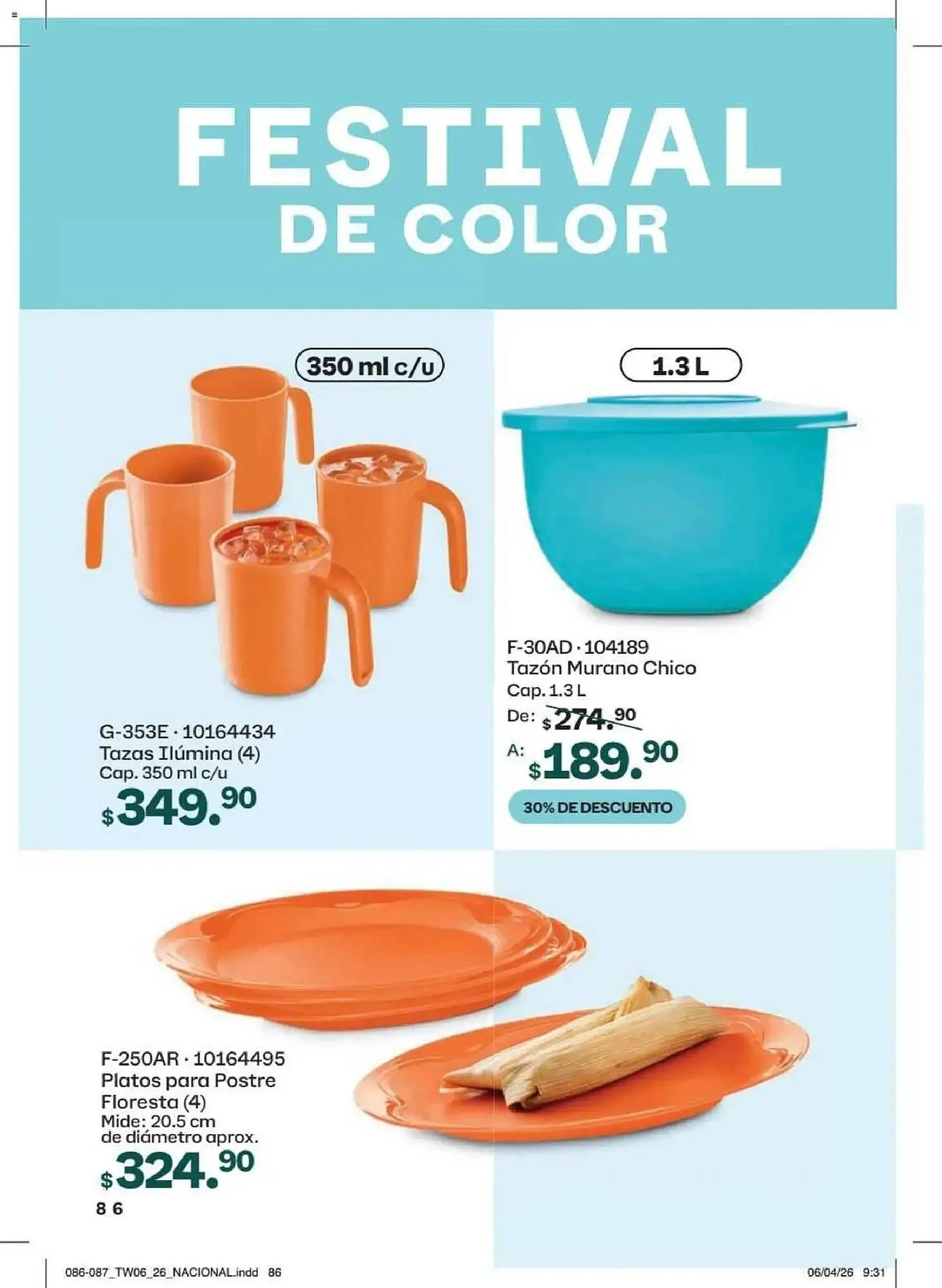 Catálogo de Catálogo Tupperware 18 de mayo al 14 de junio 2026 - Pagina 86